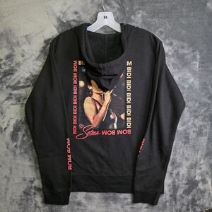 Selena Official Black Hoodie with Red Graphic Bidi Bidi Bom Bom Sz XL